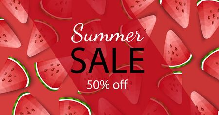 Summer sale background layout for banners,wallpaper,flyers, posters, brochure, voucher discount.Vector illustration templateのイラスト素材