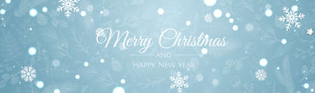 Background for merry christmas and happy new year. Paper art style. Vector illustration.のイラスト素材
