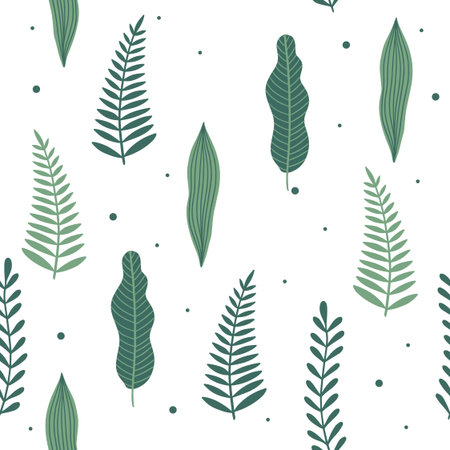 Seamless pattern with flowers and leaves. Creative floral texture. Great for fabric, textile Vector...