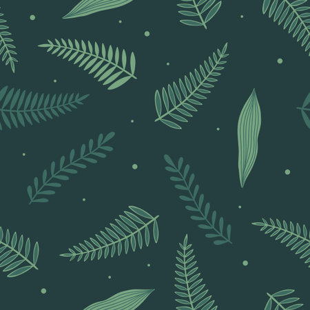 Seamless pattern with flowers and leaves. Creative floral texture. Great for fabric, textile Vector...