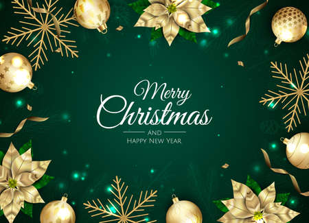 Merry Christmas sale banner template. Greeting card, banner, poster, header for websiteのイラスト素材