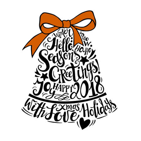 Winter holidays illustration.のイラスト素材