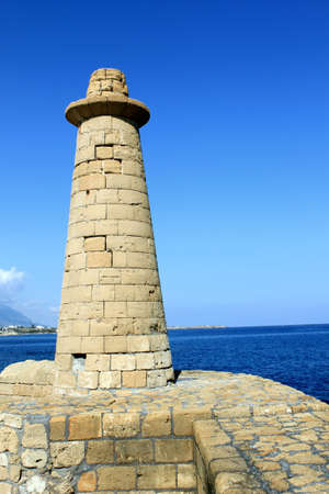Stone tower in Kyrenia, North Cyprusの写真素材
