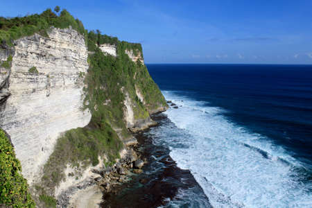 Giant cliffs in Baliの写真素材