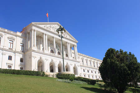 The Portuguese Parliament in Lisbon, Portugalのeditorial素材