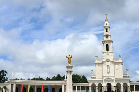 The basilica at Fatima, Portugalの写真素材