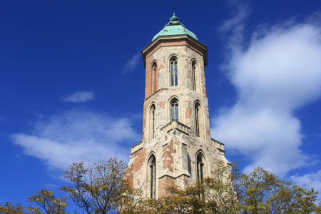 Detail of Maria Magdalena church in Budapest, Hungary
