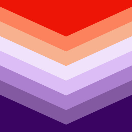 Retro style colorful chevron pattern illustration  orange, red and purple colors