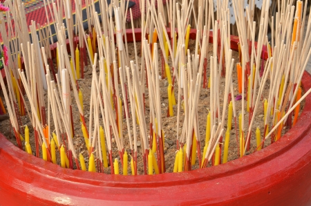 Candles,incense の写真素材