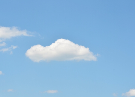 white clouds. blue skyの写真素材