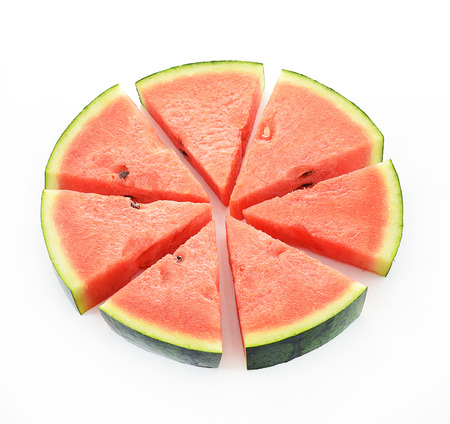 water melon isolated on white backgroundの写真素材