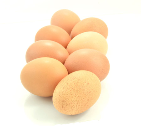 eggs on a white background
