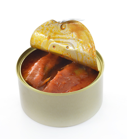 canned fishの写真素材