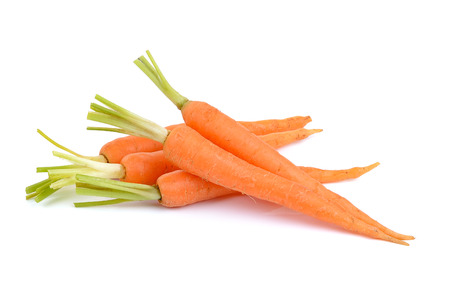 Carrot isolated on white backgroundの写真素材