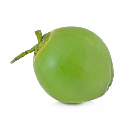 coconut on white backgroundの写真素材