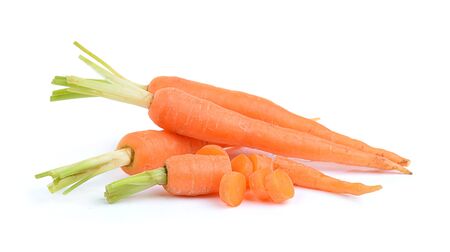 Carrot isolated on white backgroundの写真素材