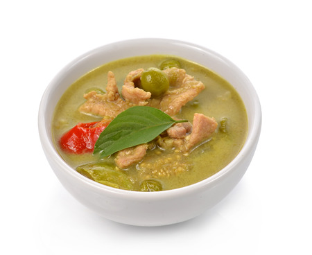 beef or chicken green curryの写真素材