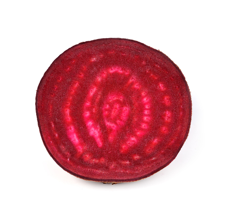 Fresh beetroot isolated on white backgroundの写真素材
