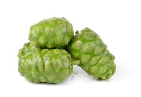 Great morinda isolated on white backgroundの写真素材
