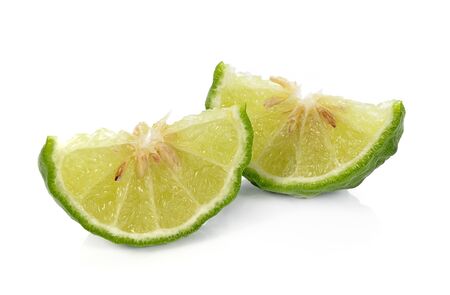 Bergamot isolated white background.の写真素材