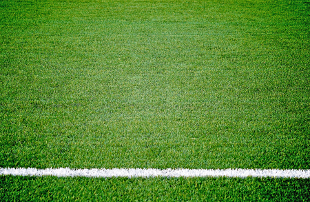 Soccer football grass fieldの写真素材