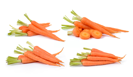 Carrot isolated on white backgroundの写真素材