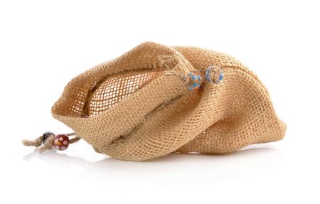 sack isolated on a white background.の写真素材
