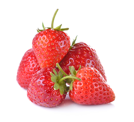 Strawberry isolated on white backgroundの写真素材