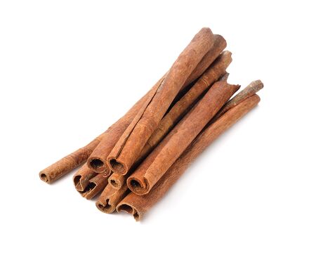 cinnamon isolated on white backgroundの写真素材