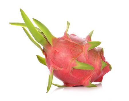 Dragon fruit isolated on white backgroundの写真素材