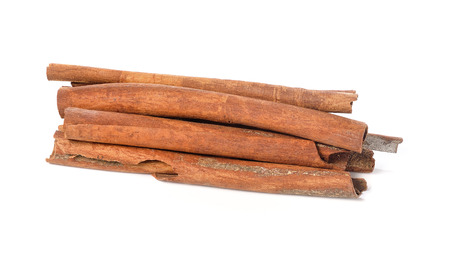 cinnamon isolated on white backgroundの写真素材