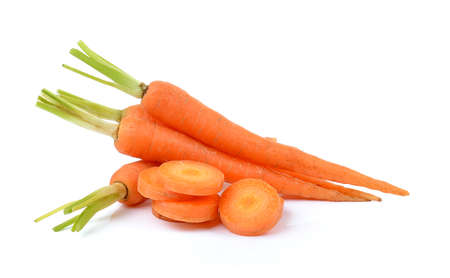 Carrot isolated on white backgroundの写真素材