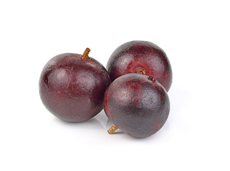 Flacourtia fruit on white backgroundの写真素材