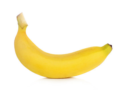 banana isolated on white background.の写真素材