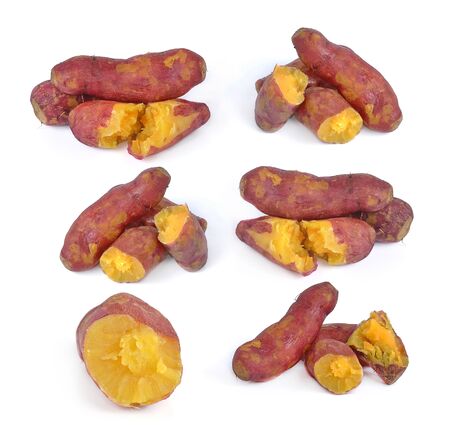 Sweet Potato isolated on white background.の写真素材
