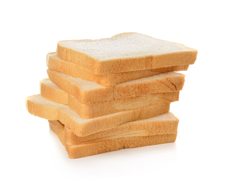 bread isolated on white background.の写真素材