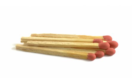 match on white backgroundの写真素材