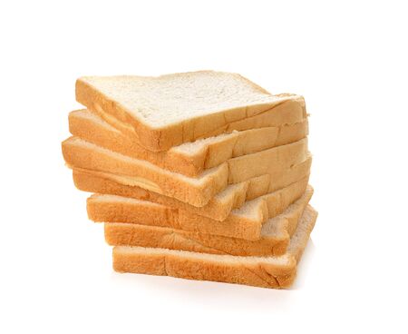 bread isolated on white background.の写真素材