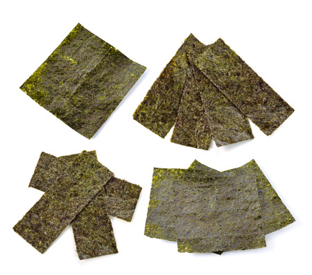 seaweed on white backgroundの写真素材