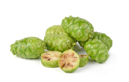 Great morinda isolated on white backgroundの写真素材