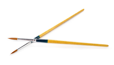 paintbrush isolated on white background.の写真素材