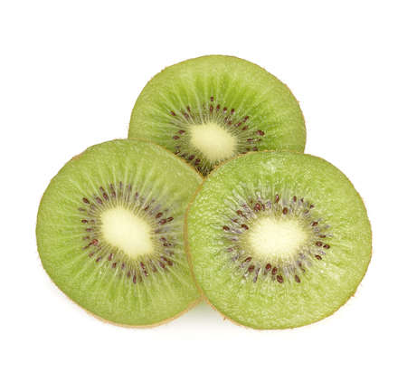 kiwi  isolated on white backgroundの写真素材