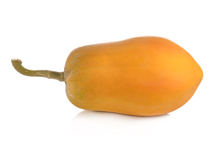 Papaya  isolated on white backgroound.の写真素材