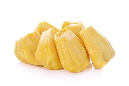 jackfruit isolated on white backgroundの写真素材