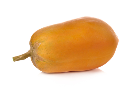 Papaya  isolated on white backgroound.の写真素材