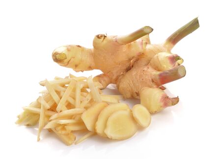 ginger on a white backgroundの写真素材