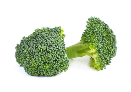 Broccoli on white backgroundの写真素材