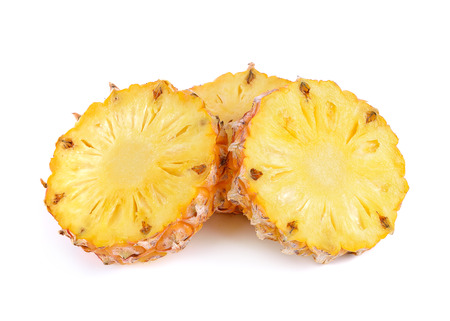 pineapple on white backgroundの写真素材