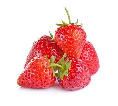 Strawberry isolated on white backgroundの写真素材