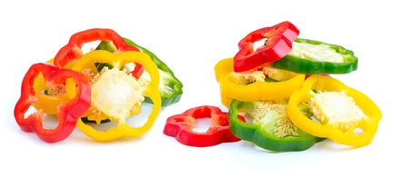 pepper isolated on white backgroundの写真素材